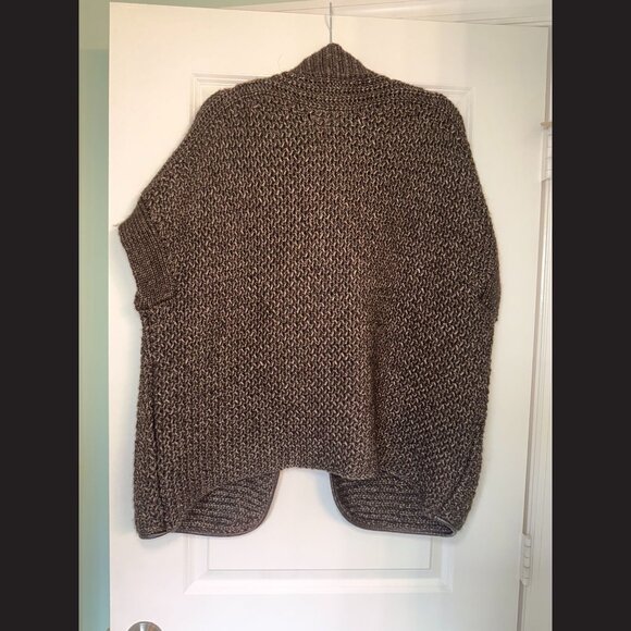 Massimo Dutti Italian Yarn Oversized Knit Cape Cardigan Size S - Picture 3 of 3